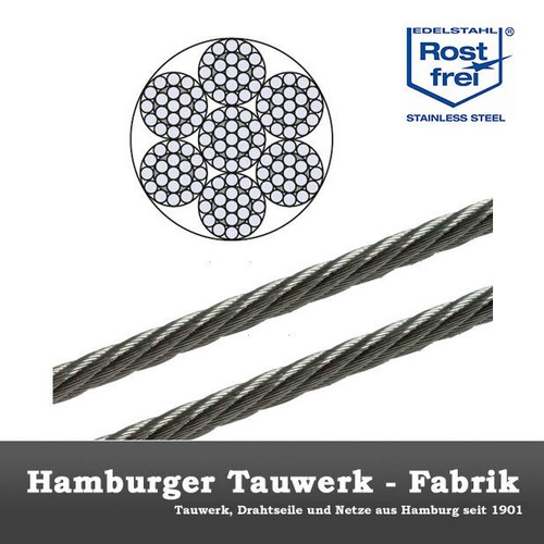 7x19 edelstahl drahtseil - edelstahl,