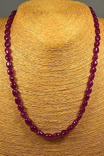 Rubin kette collier 149 - collier, 149,13ct