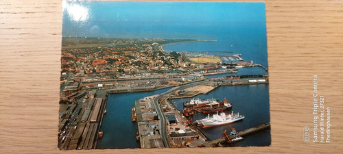 Postkarte cuxhaven häfen - cuxhaven, u