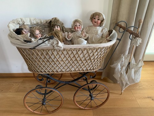 Antiker kinderwagen ohne - antiker,