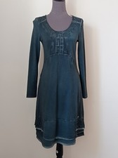 Simclan Kleid Damen Dress Damenkleid Gr. EU 38 Dunkelblau