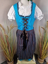 Sheego Dirndl Blau Braun