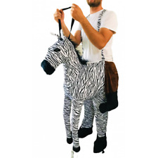 Kostüm Erwachsene Zebra, ausgestopft, Karneval, Fastnacht Faschingskostüm Groß