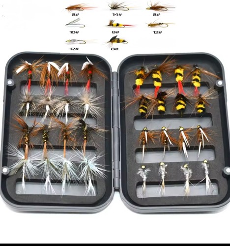 Fliegen set 32er box - fliegen,