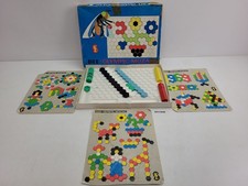 Steckspiel Bee Olympic Mozaic Mosaik Spielzeug Vintage OVP DDR-Zeit #2511949