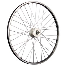 Laufrad 26 Zoll Vorderrad Hohlkammer Nabendynamo vorn Shimano DH-C3000 silber