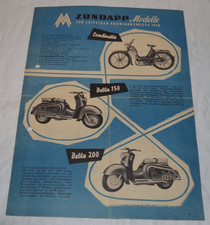 Reklame 1955 zündapp modelle - reklame,