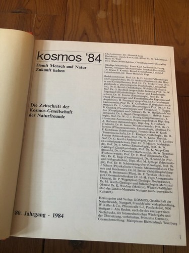 Kosmos zeitschrift - kosmos,