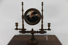 Schminkspiegel Gründerzeit Antik Belgien Holzspiegel um 1900 Spiegel Son240