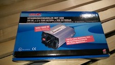 KFZ-Spannungswandler mit USB, 500W/1000W,2x230V,12V DC,OVP