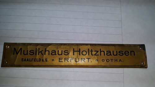 Schild musikhaus holtzhausen - schild,