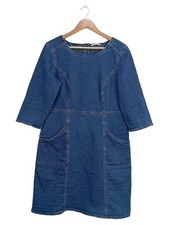 EDC Damen Jeanskleid Blau Gr