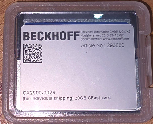 Beckhoff cx2900 0026 - beckhoff, cfast