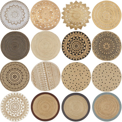 Teppich jute geflochten - teppich,