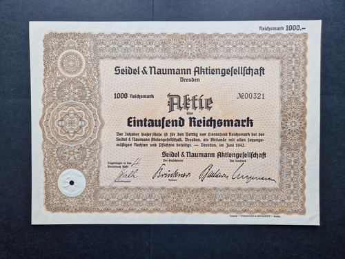Aktie seidel naumann ag - seidel, &