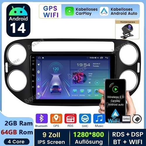 64g android autoradio - 2+64g, 15