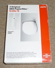 AEG 3 Papierfilter Größe 19