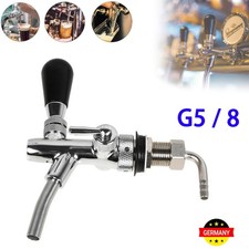 Kompensatorschankhahn mit Schaumtaste Chrom Zapfhahn Edelstahl Bier Zapfen G5/ 8