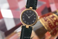 Cartier must de Cartier Vendome SM 925 Silber vergoldet Damenuhr Ref. 84978913