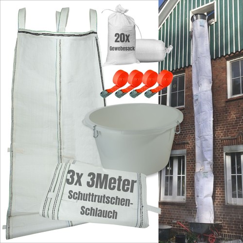 Schuttrutsche flexibel - 9m,