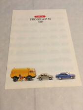 WIKING Automodelle Prospekt Programm 1986