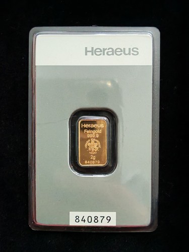 Goldbarren heraeus 999 9 - goldbarren, 999.9