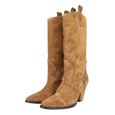 Oxitaly Damen Schuhe Stiefel Gr. 39 Braun Leder Damenstiefel Boots