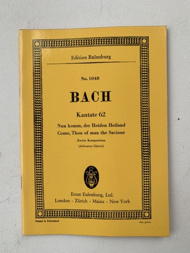 Noten bach kantate - noten,