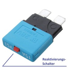 12V 15A Flachstecksicherung Sicherungsautomat mit elektrisches Bauteil