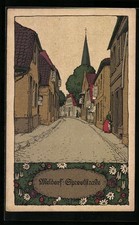 Steindruck-AK Meldorf, Partie in der Spreetstraße 