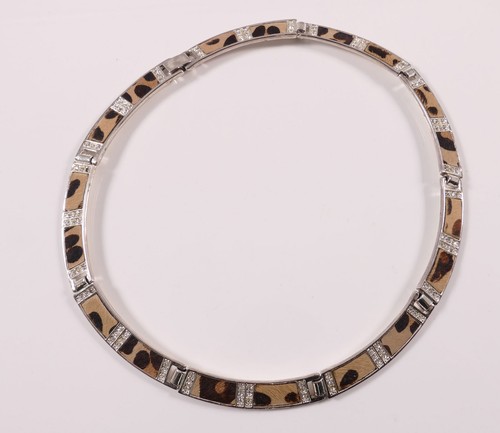 Collier leopardenmuster weiße - collier,