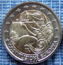 Italien 2 Euro Gedenkmünze 2005 Verfassung Europa Euromünze commemorative 
