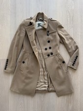 Ungetragener Burberry Mantel Damen beige-kamel, Wolle-Kaschmir, Größe 32