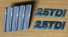 altes Fiat Emblem Zeichen + 2x Schriftzug 2.5 TDI - über 30 Jahre alt - selten