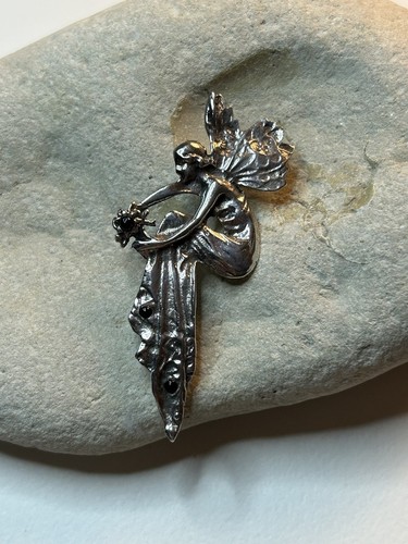 Vintage silber brosche elf - brosche,