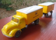 WIKING alter Magirus 3500 Postwagen Lastzug m. Anhänger - DEUTSCHE BUNDESPOST