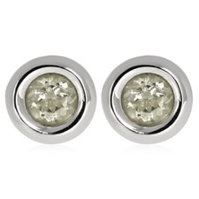 XEN Ohrstecker mit Weißtopas