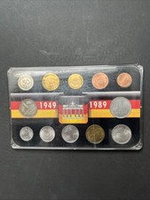 Münzen Wiedervereinigung 1949 1989 Vereinigungssatz Original Münzen