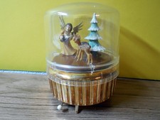 alte Spieluhr Weihnachten Rehe