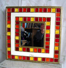 Frankreich Designer Spiegel LYDIE EYRAUD Wandspiegel vintage Art Deco