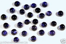 aus Madagaskar Echter Violett Blau IOLITH CABOCHON 3 mm Rund Damen Edelsteine