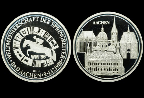 Pferdesport silber medaille - pferdesport:, silber-medaille