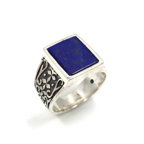 925 silber ring - ring, lapislazuli