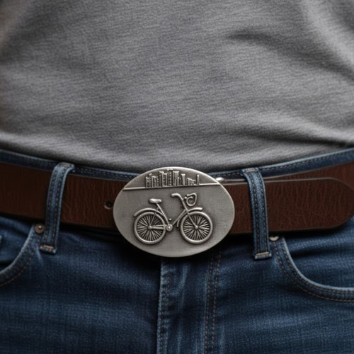 Ovale fahrrad gürtelschnalle - ovale,
