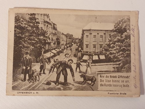 Postkarte offenbach main - offenbach,