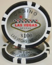 50 Black $100 Las Vegas Poker