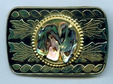 Gürtelschnalle Buckle Abalone