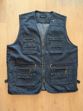 Herren Jeans Weste mit Taschen 3XL Jeansweste