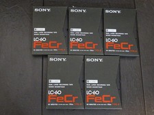 SONY LC-60 FeCr  TAPE ELCASET RARE 5 STÜCK 5 PIECES