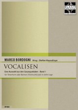 Musiknoten 33 Vocalisen von